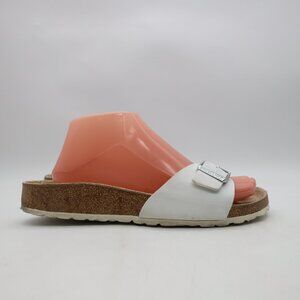 Birkenstock Madrid Women's EU 39 US 8 White Birko-Flor Slide Sandals